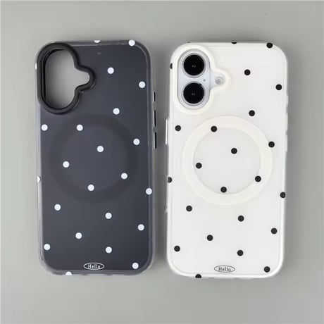 S75114 Dot cute MagSafe iPhoneケース