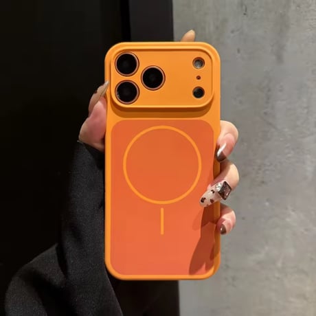 S75190 MagSafe対応シンプルサークルカラーiPhoneケース