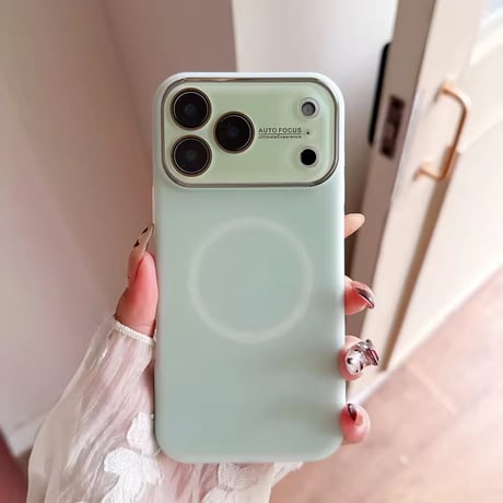 S75289 くすみカラー MagSafe対応シンプルiPhoneケース