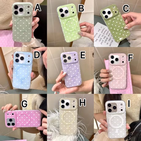 S75648 カラードット MagSafe対応iPhoneケース