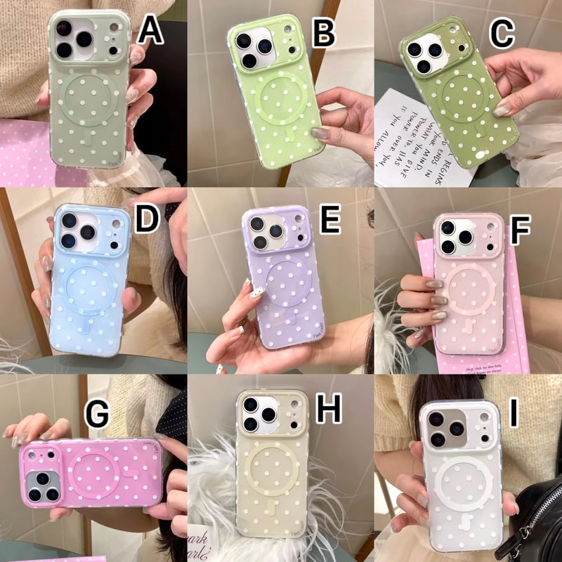 S75648 カラードット MagSafe対応iPhoneケース | nanomita