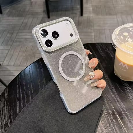 S75439 シャイニーフレームリング MagSafe対応iPhoneケース