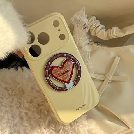 K23025 ハートソケット付き パステルiPhoneケース