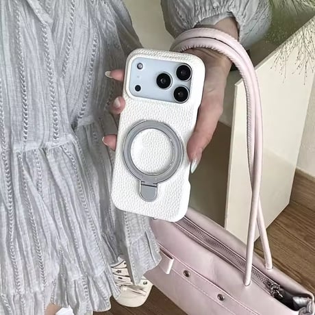 K22943 レザーライクリング付き iPhoneケース