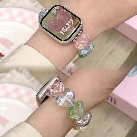N00196 キラキラビジューブレス Apple Watchバンド
