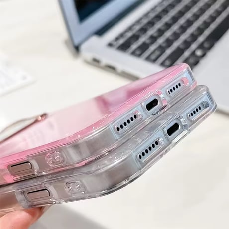 S75007 きらめきオーロラフレーム iPhoneケース