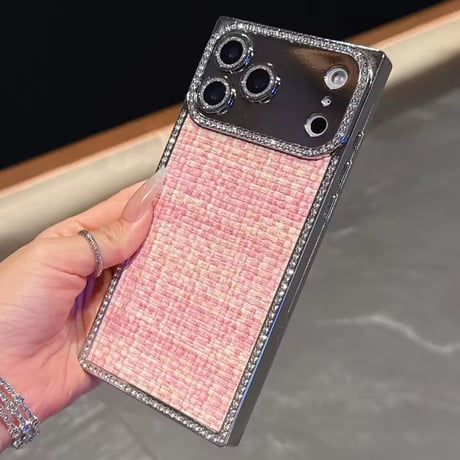 S75098 キラめきツイード iPhoneケース