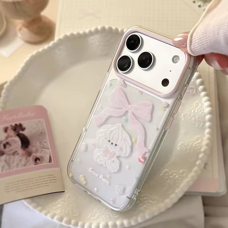 S75580 リボンドール クリアiPhoneケース