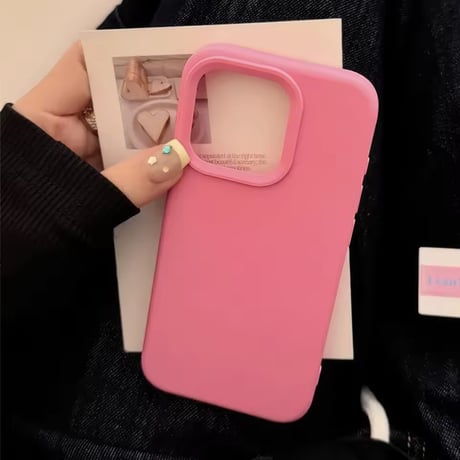 S74931 くすみカラー マットシンプルiPhoneケース