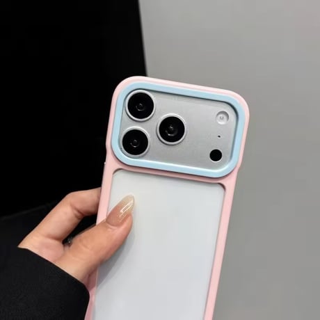 L62482 パステルバイカラークリアiPhoneケース