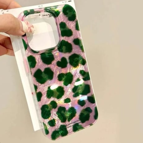 S74818 メタリックレオパードiPhoneケース