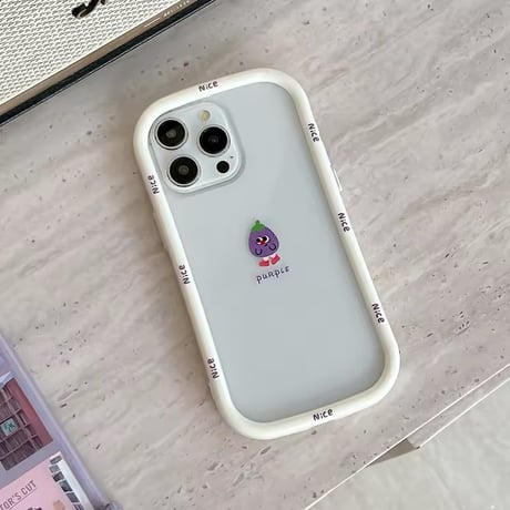 L62100 にっこりフルーツフレーム iPhoneケース