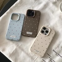 S74721 くすみドットのシンプルケース