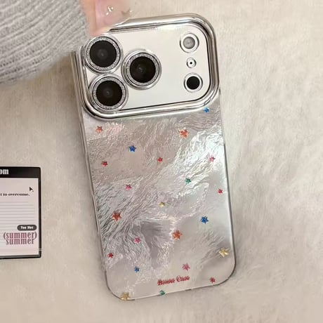 S75577 カラフルスターダスト iPhoneケース
