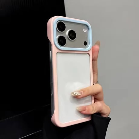 L62482 パステルバイカラークリアiPhoneケース