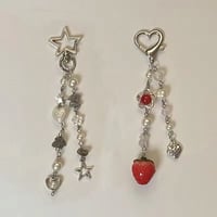 P0306 スター＆ハートチャーム アクセサリー