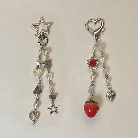 P0306 スター＆ハートチャーム アクセサリー