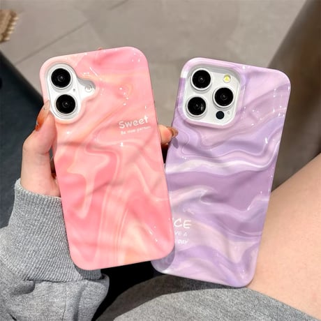 S74238 つやぷるマーブルiPhoneケース