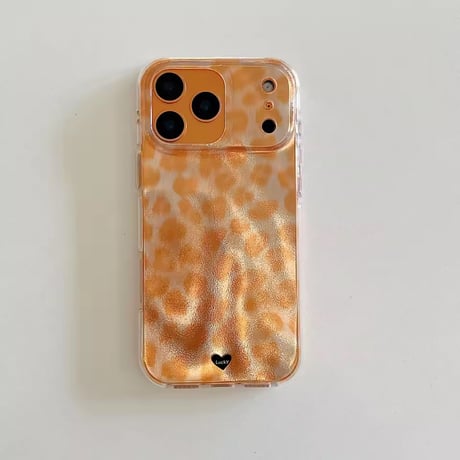 S75210 アンバーレオパードiPhoneケース