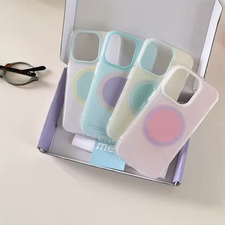 S74657 パステルサークルiPhoneケース