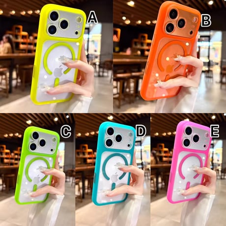 L62440 ネオンカラー MagSafeiPhoneケース