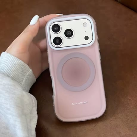S75707 マカロンカラー マグネット対応 iPhoneケース
