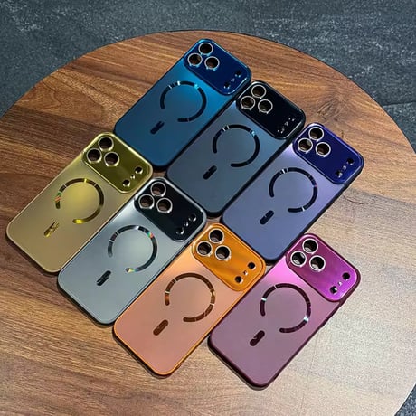 S75083 メタルルック MagSafe対応 iPhoneケース