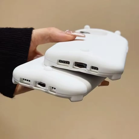 S74644 つぶらなシロクマフェイス iPhoneケース