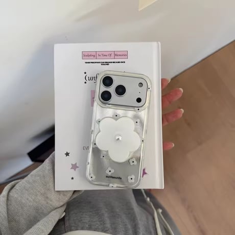 K23116 フラワーパールグリップ iPhoneケース
