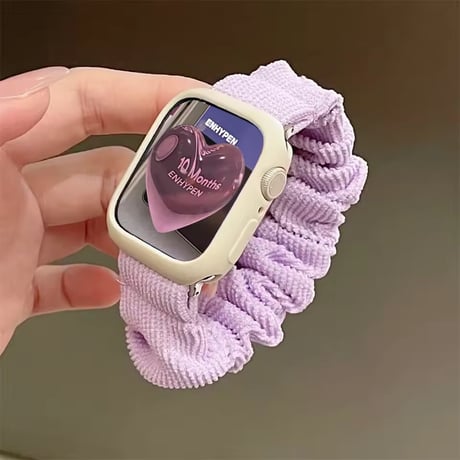 N00197 ふんわりシュシュ Apple Watchバンド