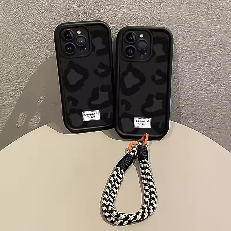 K22986 レオパード×ロープストラップ iPhoneケース | nanomita