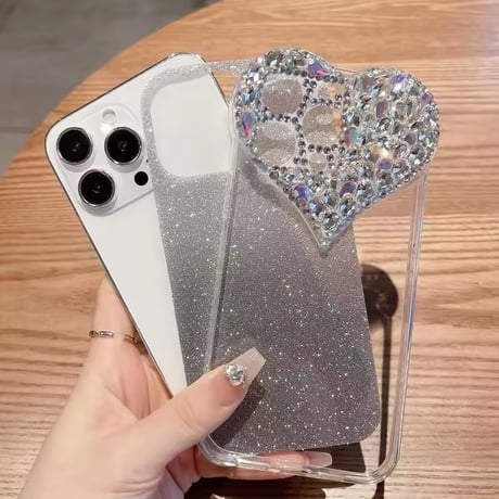 S74584 きらめきハートジュエリー iPhoneケース