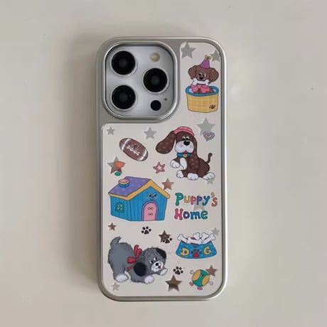 S74663 わんこのおうち iPhoneケース