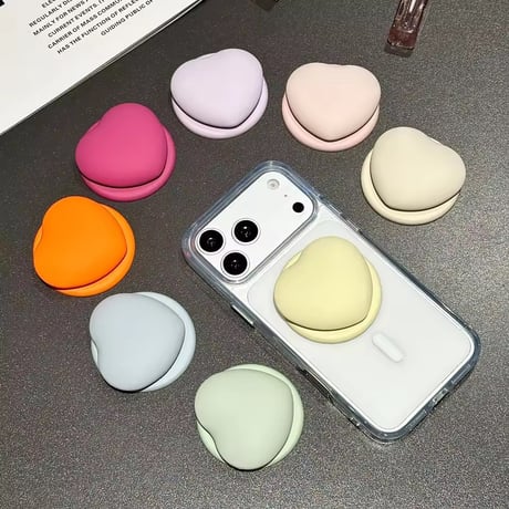 P0403 ぷっくりハートMagSafeグリップ