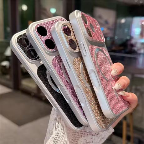 S75163 ジュエルグリッター MagSafe iPhoneケース