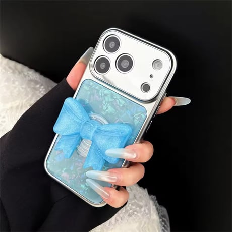 K23167 シェルリボンソケット付き iPhoneケース