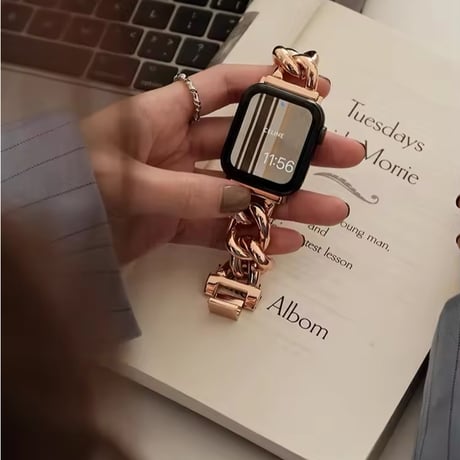 N00135 チェーンリンクメタル Apple Watchバンド