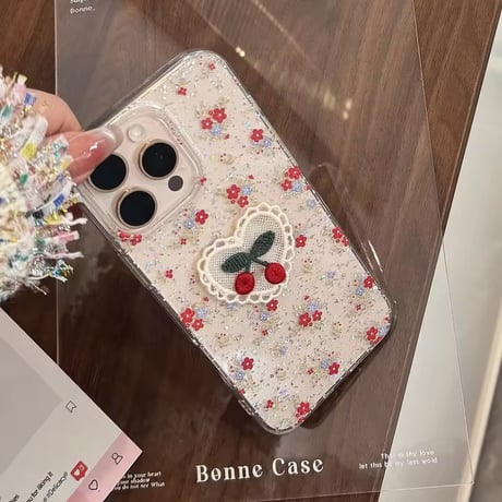 L62333 きらめきチェリーレース iPhoneケース