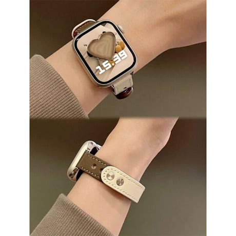 N00097 バイカラーレザーループ Apple Watchバンド