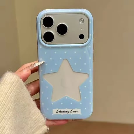 S75562 スターカットドット iPhoneケース