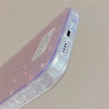 【即納商品】S73974 きらめきローズのピンクグラデiPhoneケース