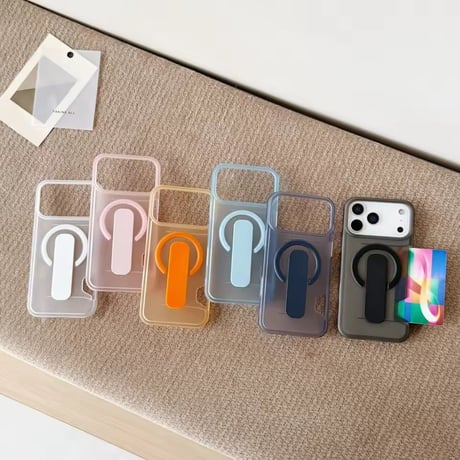 K23187 カード収納スタンドリングiPhoneケース