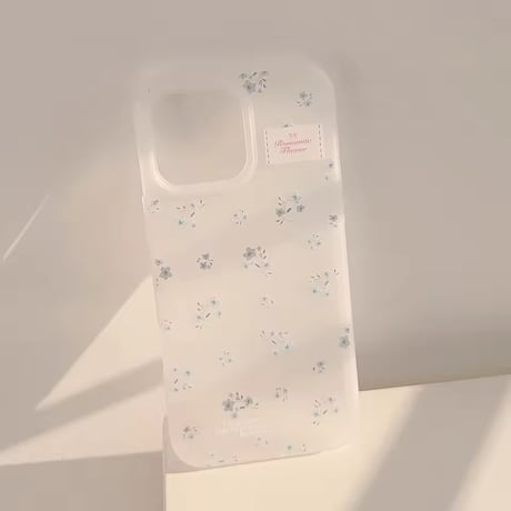 S75160 ゆる小花のホワイトiPhoneケース