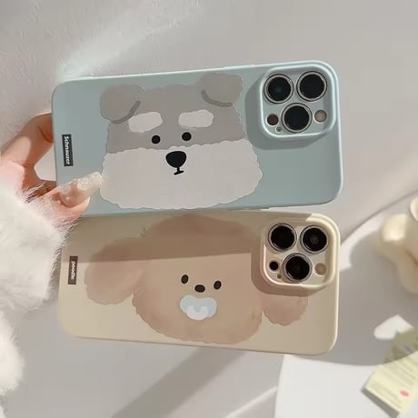 S75692 もふもふわんこiPhoneケース