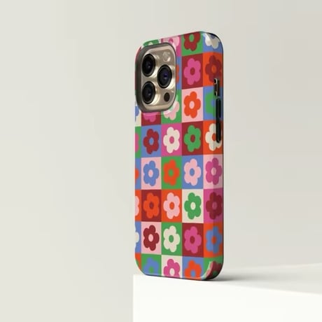 S74531 レトロポップフラワー iPhoneケース