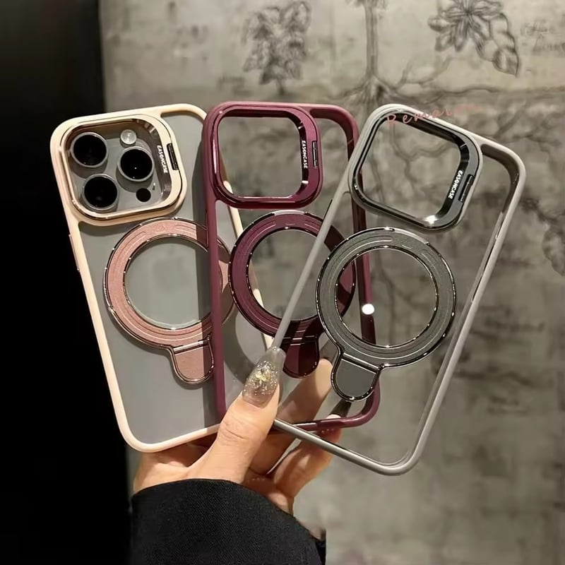 K22915 MagSafe対応 マグネットリング付きクリア iPhoneケース | nano