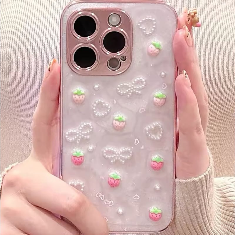 S74426 いちごスイートデコ iPhoneケース | nanomita