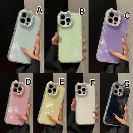 S75158 キラめきジュエルフレーム iPhoneケース