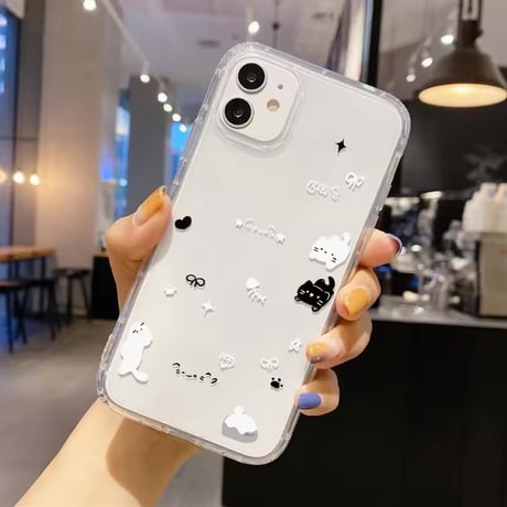 L62373 ゆるねこアート iPhoneケース