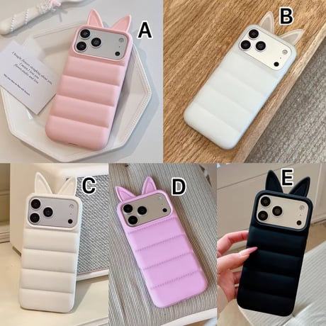 S75513 ねこみみダウンiPhoneケース